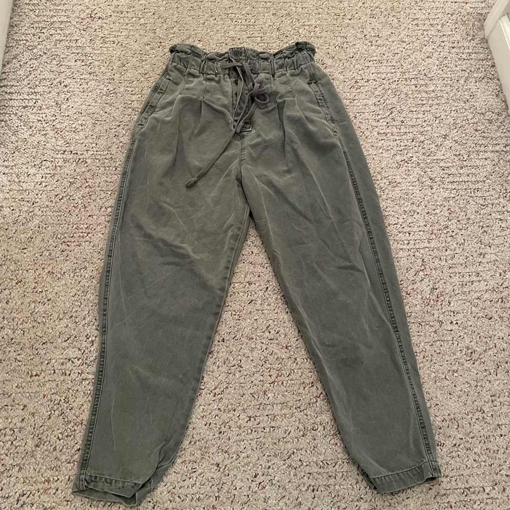 Free People Cargo Pants - Olive Green